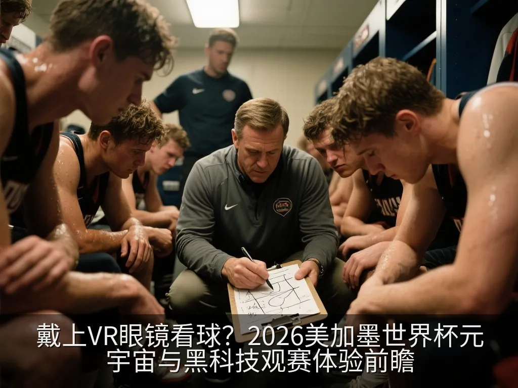 An interactive 3D digital soccer stadium hologram projected on a modern living room coffee table, showing miniature player avatars and tactical lines, futuristic holographic technology, clean aesthetic