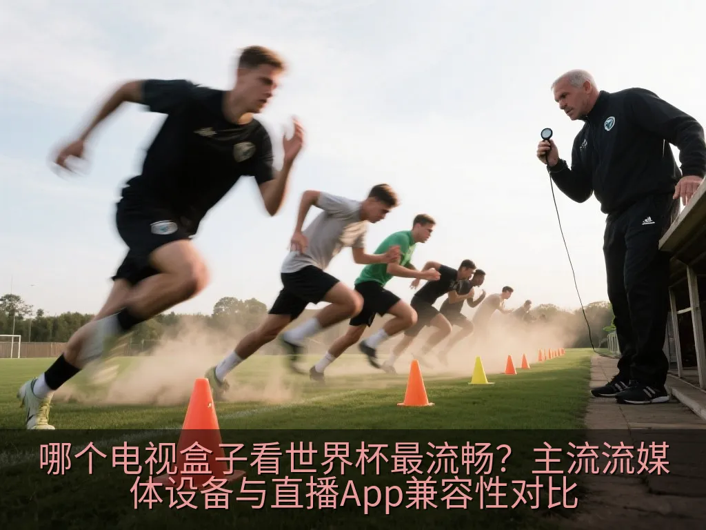 手持简约智能电视遥控器,指向正在展示体育赛事多维度数据面板的电视大屏幕